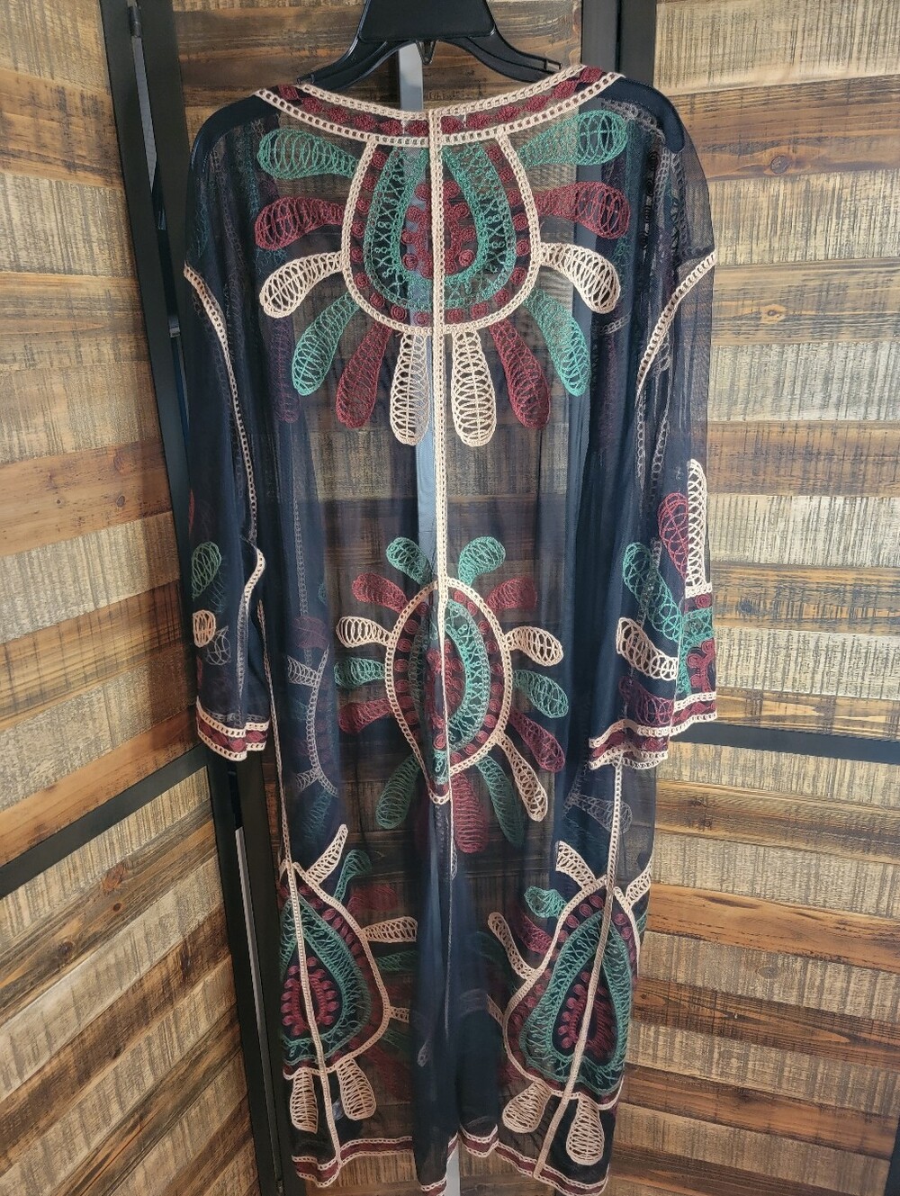 Mesh Embroidered Duster - Picture 3 of 3